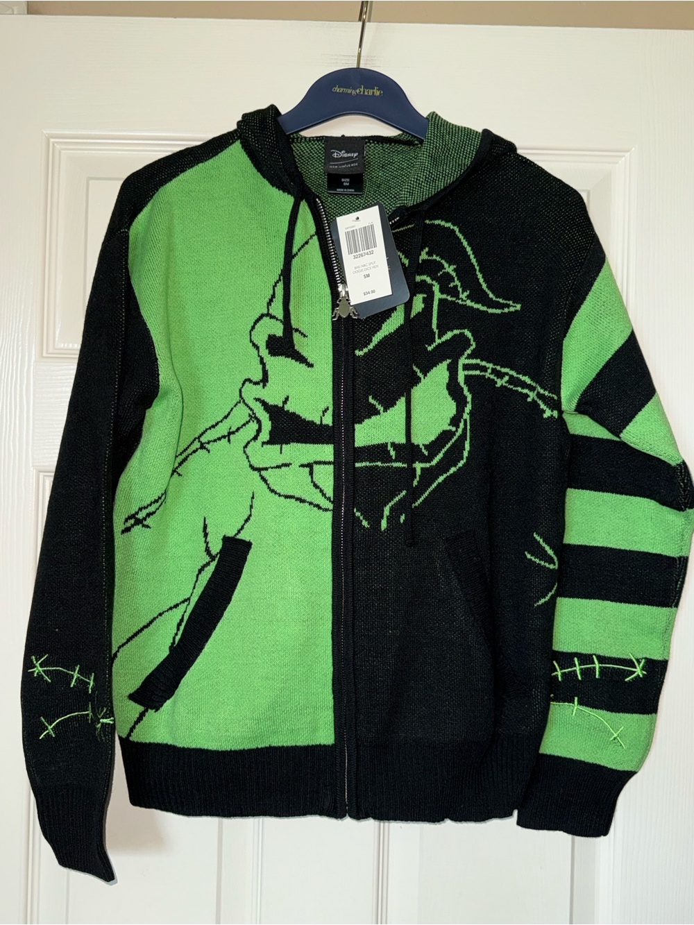 NWT! Her Universe- Oogie Boogie Zip Up Hoodie- Small
